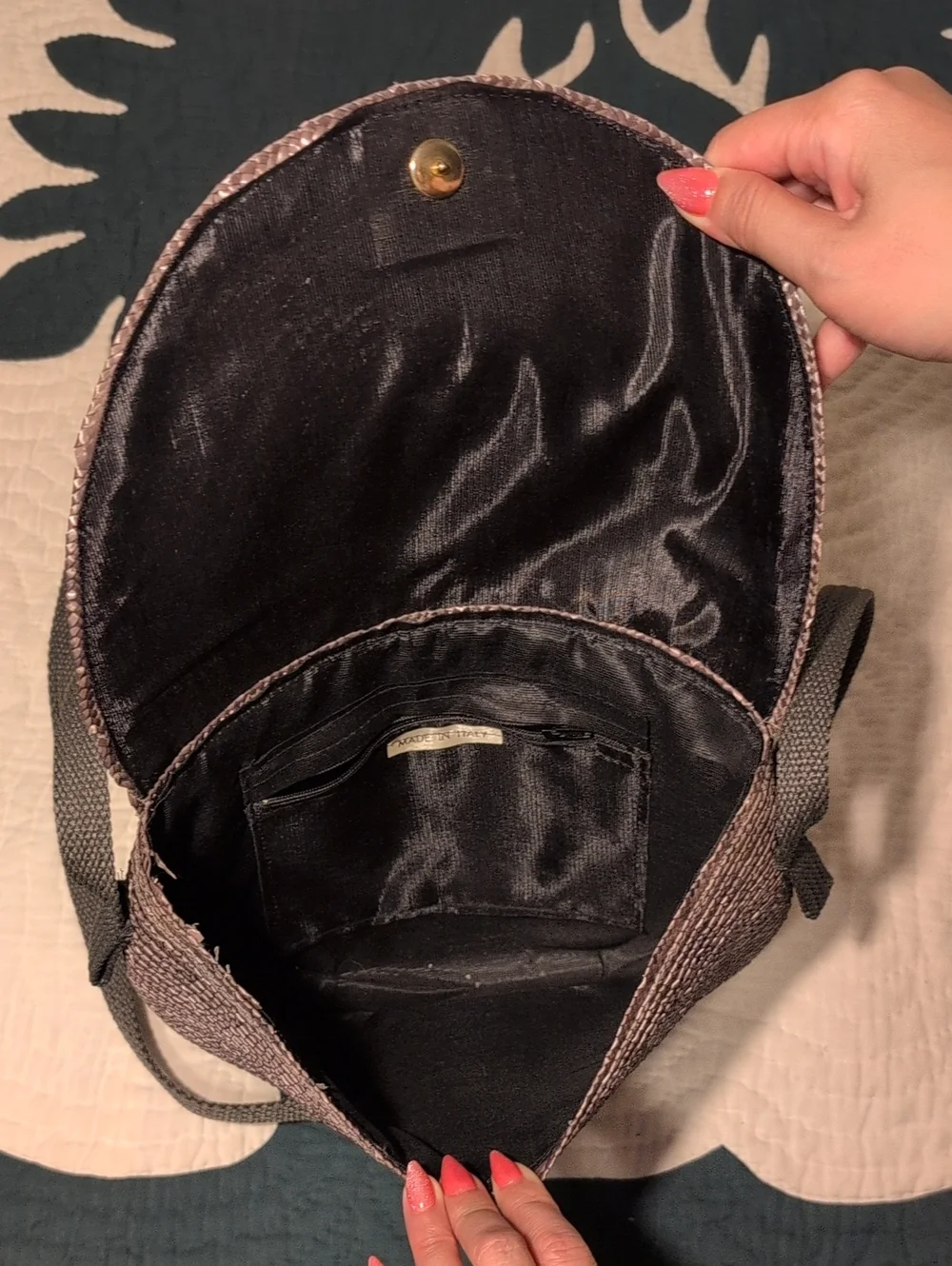 Woven Boho Crossbody Bag- Made In Italy